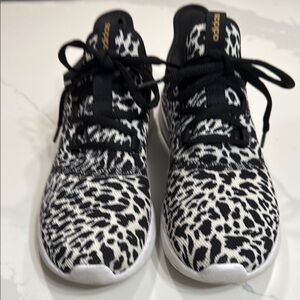 Adidas Black and White Patterned Cloudform Sneakers
